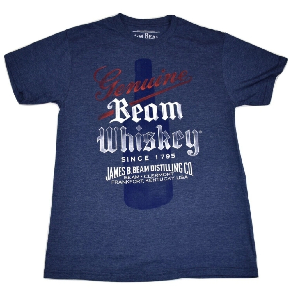 Men's Genuine Jim Beam Whiskey Graphic T-Shirt Sz XL